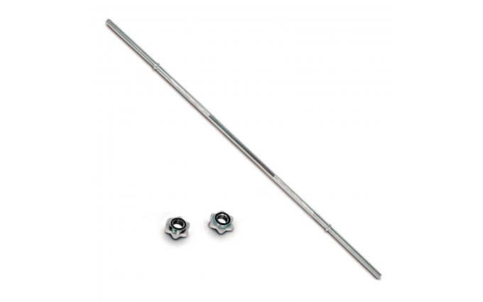 Гриф прямой хром. 1700мм 26 мм замок кольцевая гайка Гриф прямой хром. 1700мм 26 мм замок кольцевая гайка