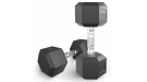 Гантель гексагональная UNIX Fit обрезиненная 12,5 кг